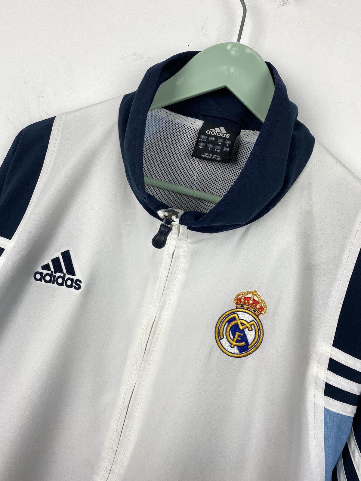 Vintage Real Madrid 2003 2004 Football Track Top Jacket PSG Arsenal Size US XXL / EU 58 / 5 - 2 Thumbnail