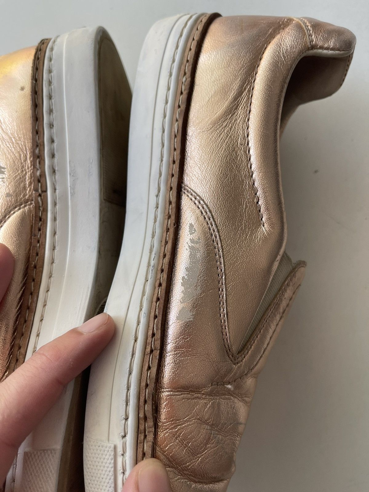 Designer × Maison Margiela Maison Martin Margiela MMM leather slip on sneakers Size US 8 / IT 38 - 5 Thumbnail