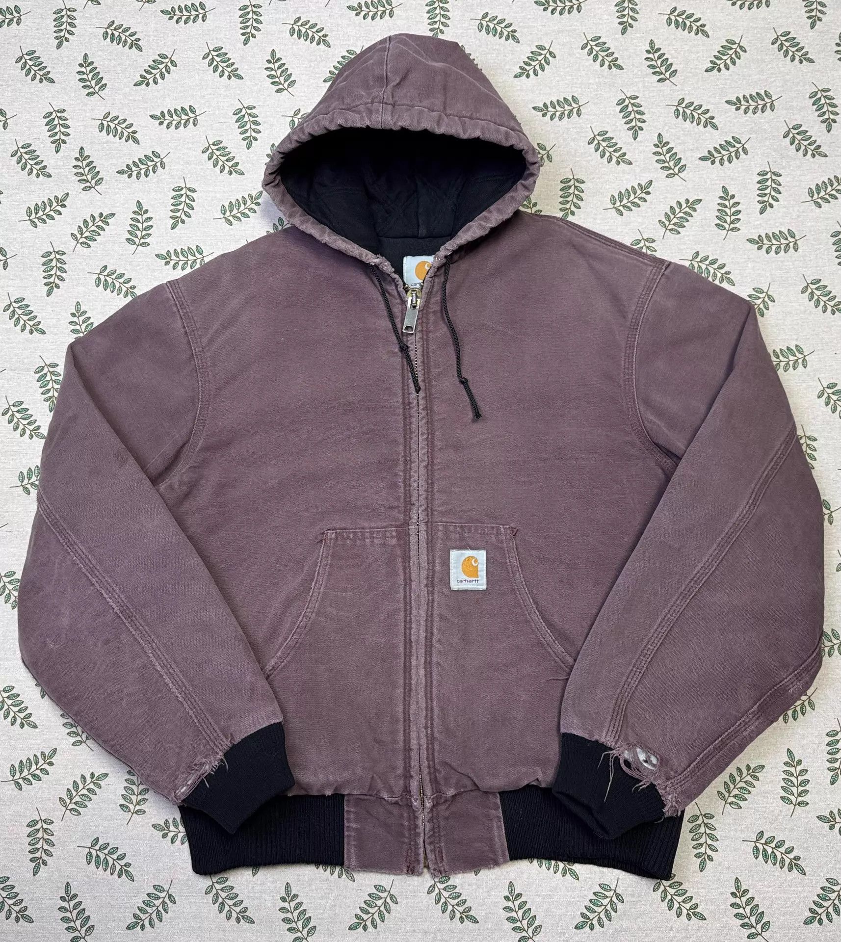 Carhartt Vintage Carhartt JQ1035 Main Line Dusty Rose Hooded Jacket L Size US L / EU 52-54 / 3 - 2 Thumbnail