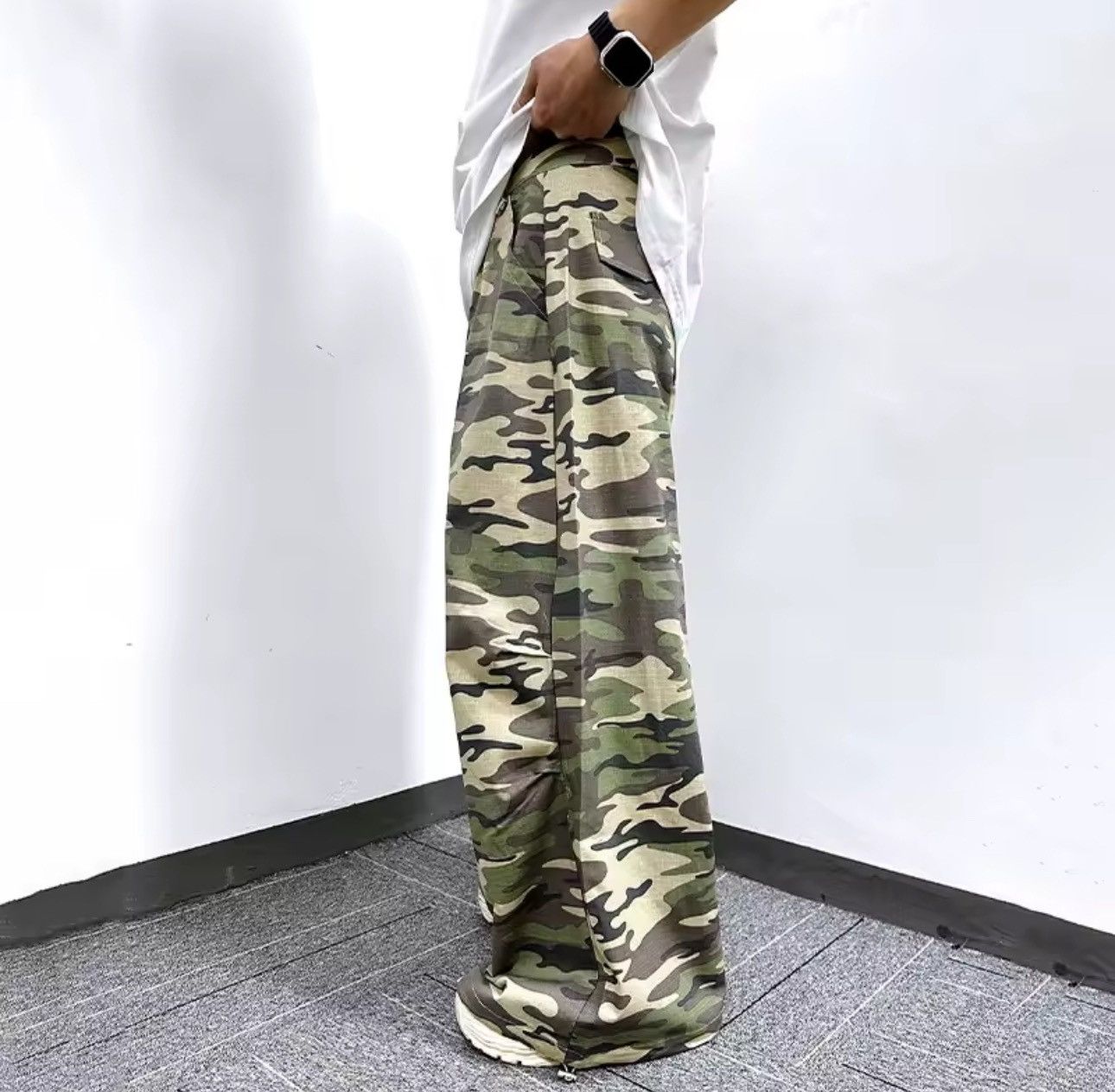 Other Khaki Military Cargo Army Loose Straight Pants Size US 34 / EU 50 - 3 Thumbnail