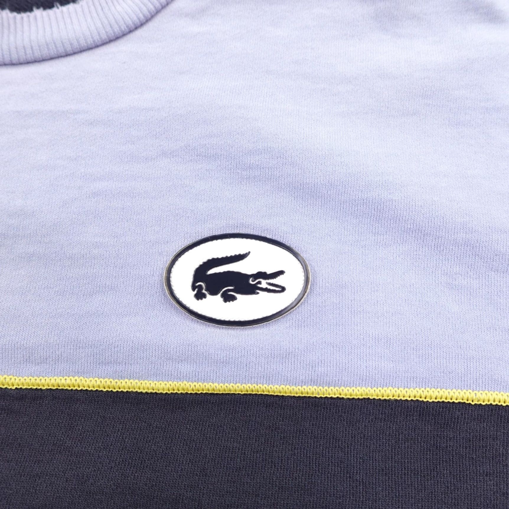Lacoste Lacoste Sweatshirt Mens XL Blue Loose Fit Crew Croc Heritage Badge Distressed Logo Size US XL / EU 56 / 4 - 4 Thumbnail