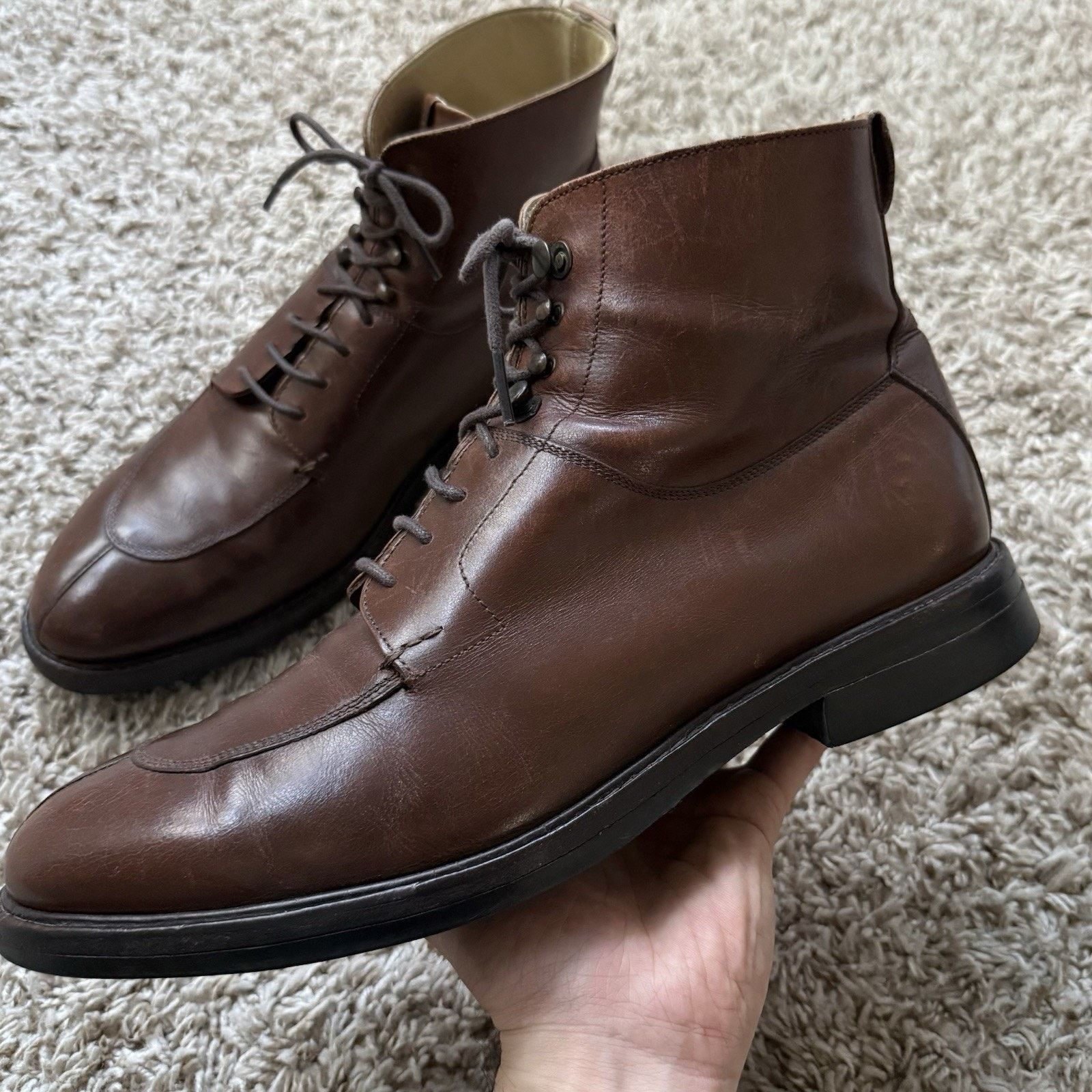 Heschung Heschung Ginkgo Brown Leather Boots US Size 10, EUR Size 9.5 Size US 10 / EU 43 - 8 Thumbnail