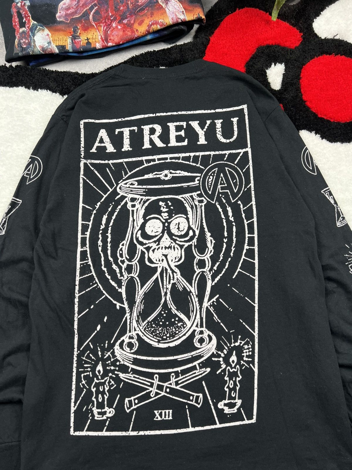 Band Tees Vintage Atreyu Rhinestones Skulls Grunge Y2K Long Sleeve Size US S / EU 44-46 / 1 - 4 Thumbnail