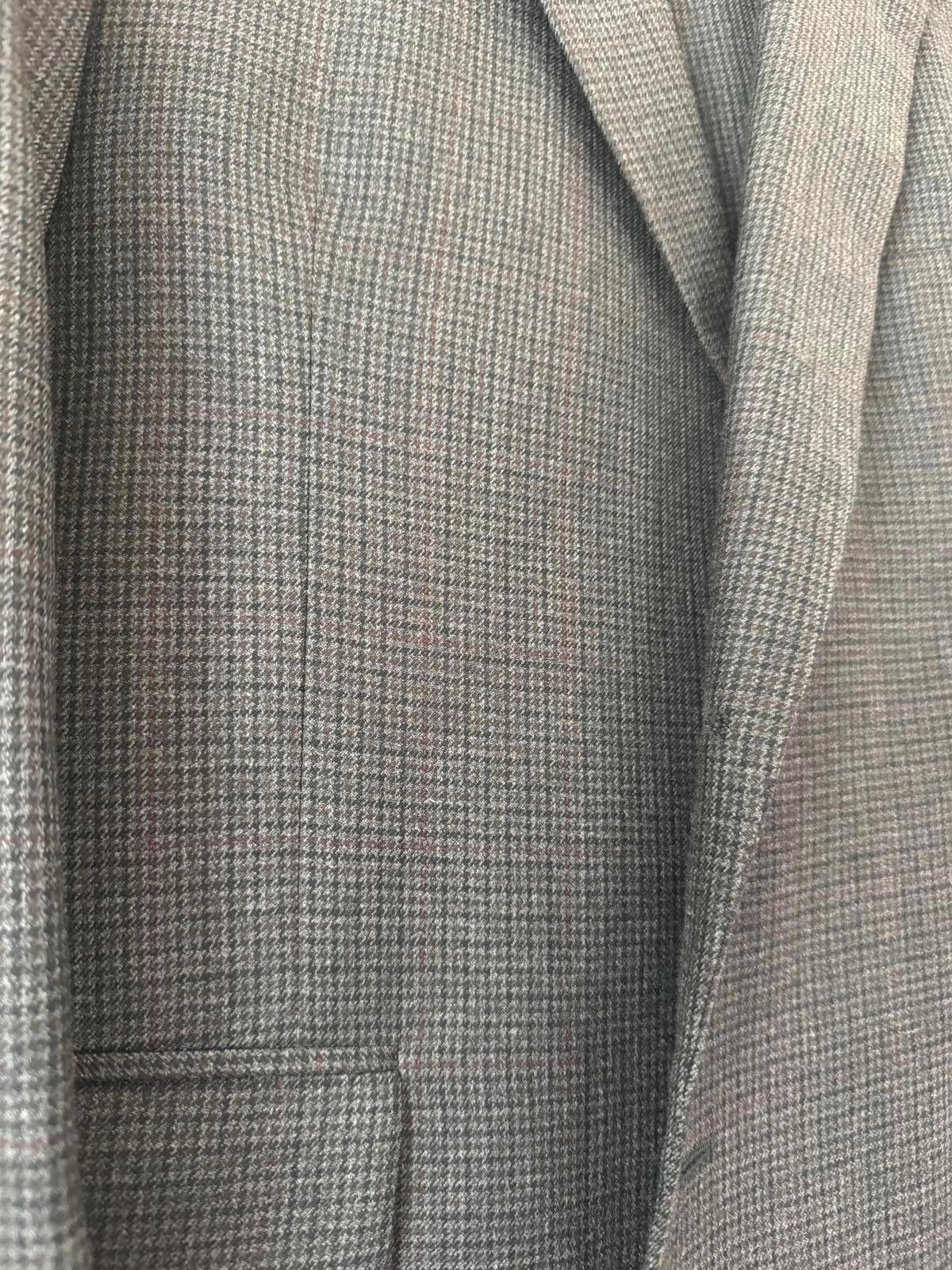 Jos. A. Bank Jos. A. Bank Men's Gray Houndstooth Blazer and Pants-44R Size 44R - 2 Thumbnail