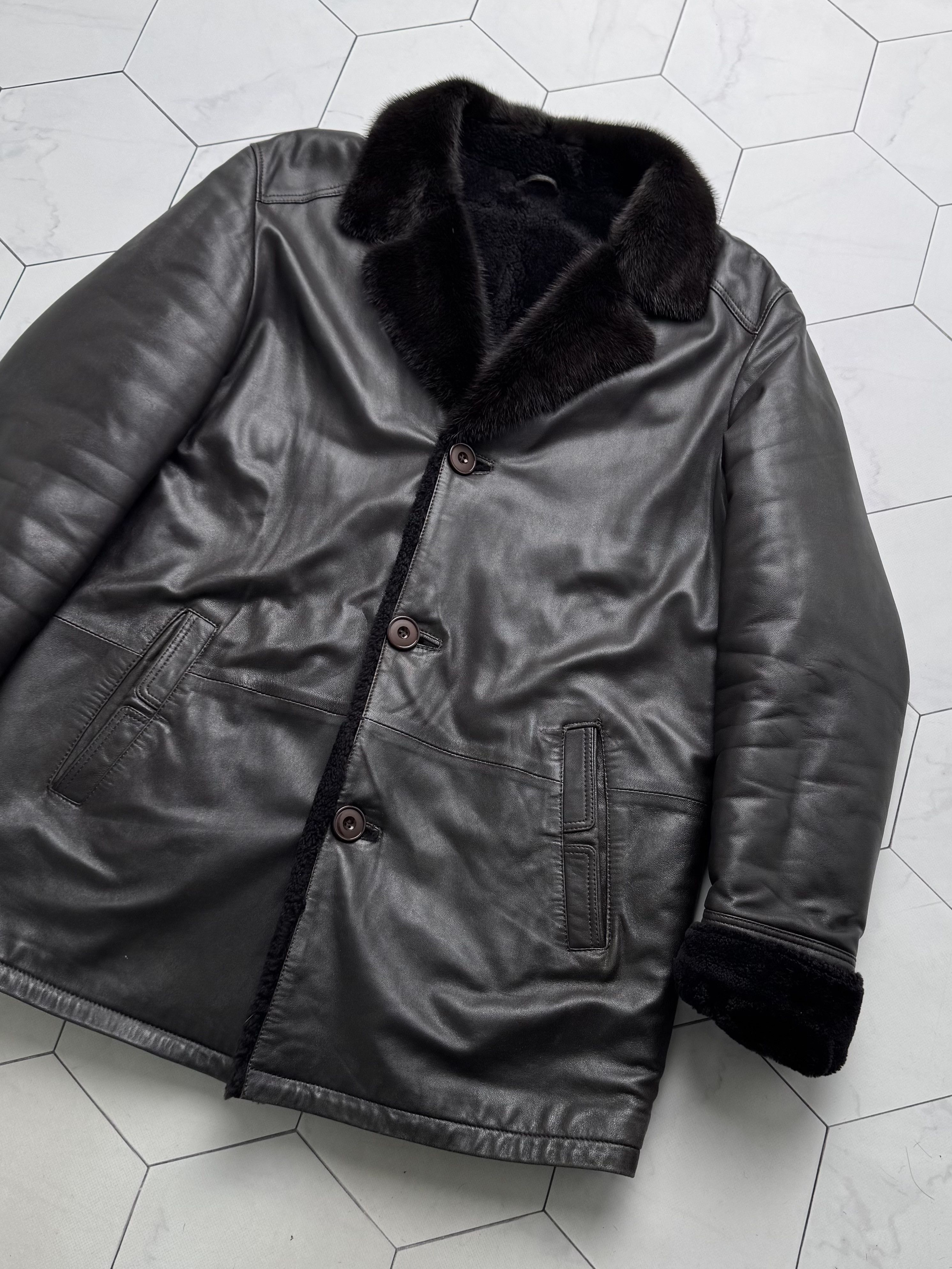 Vintage Vintage Real Sheepskin Coat (B250)D15E2 Size US XXL / EU 58 / 5 - 7 Thumbnail