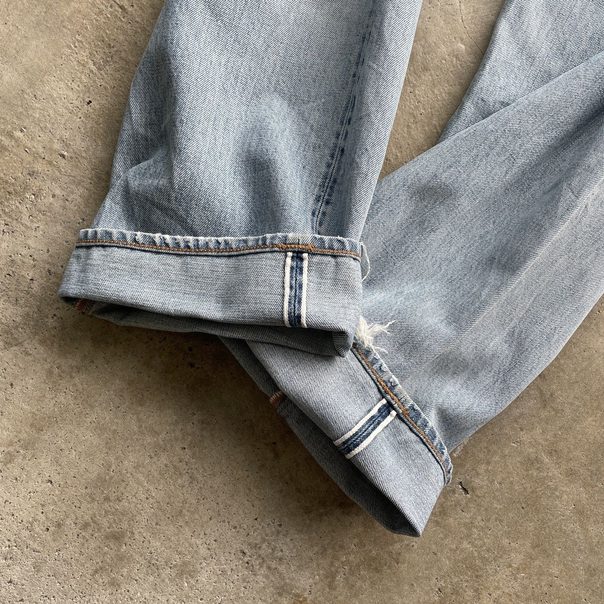 Japanese Brand × Jean × Vintage Vintage Japanese Distressed Light Wash Faded Jeans Pants Size US 32 / EU 48 - 12 Thumbnail