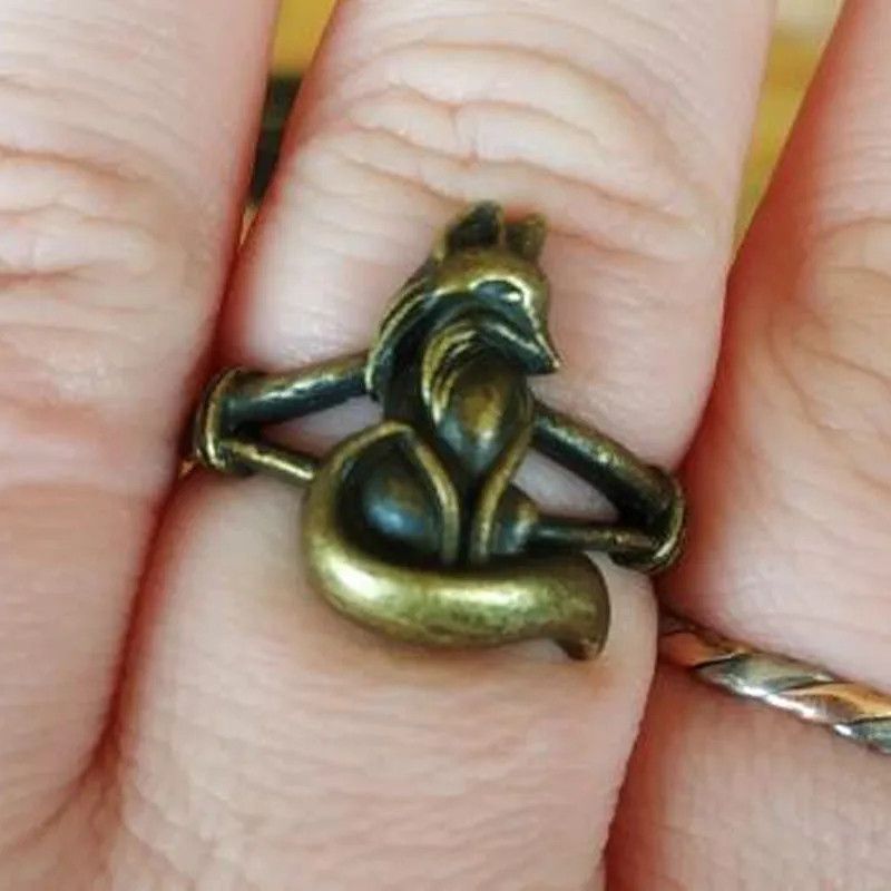 Designer × Japanese Brand × Vintage Fox Copper Ring Men's Women's Ring Size ONE SIZE - 4 Thumbnail