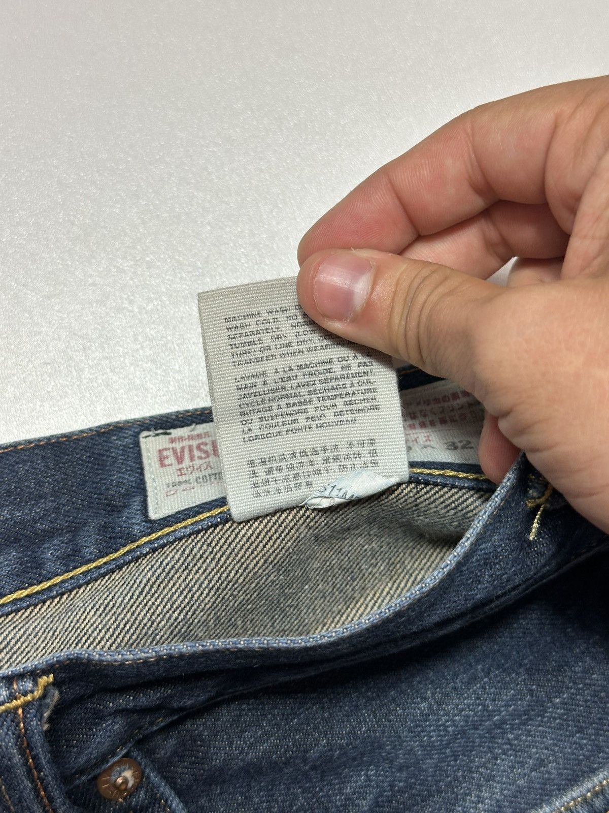Evisu × Vintage Vintage Evisu Seagull Selvedge Jeans Size US 30 / EU 46 - 9 Thumbnail