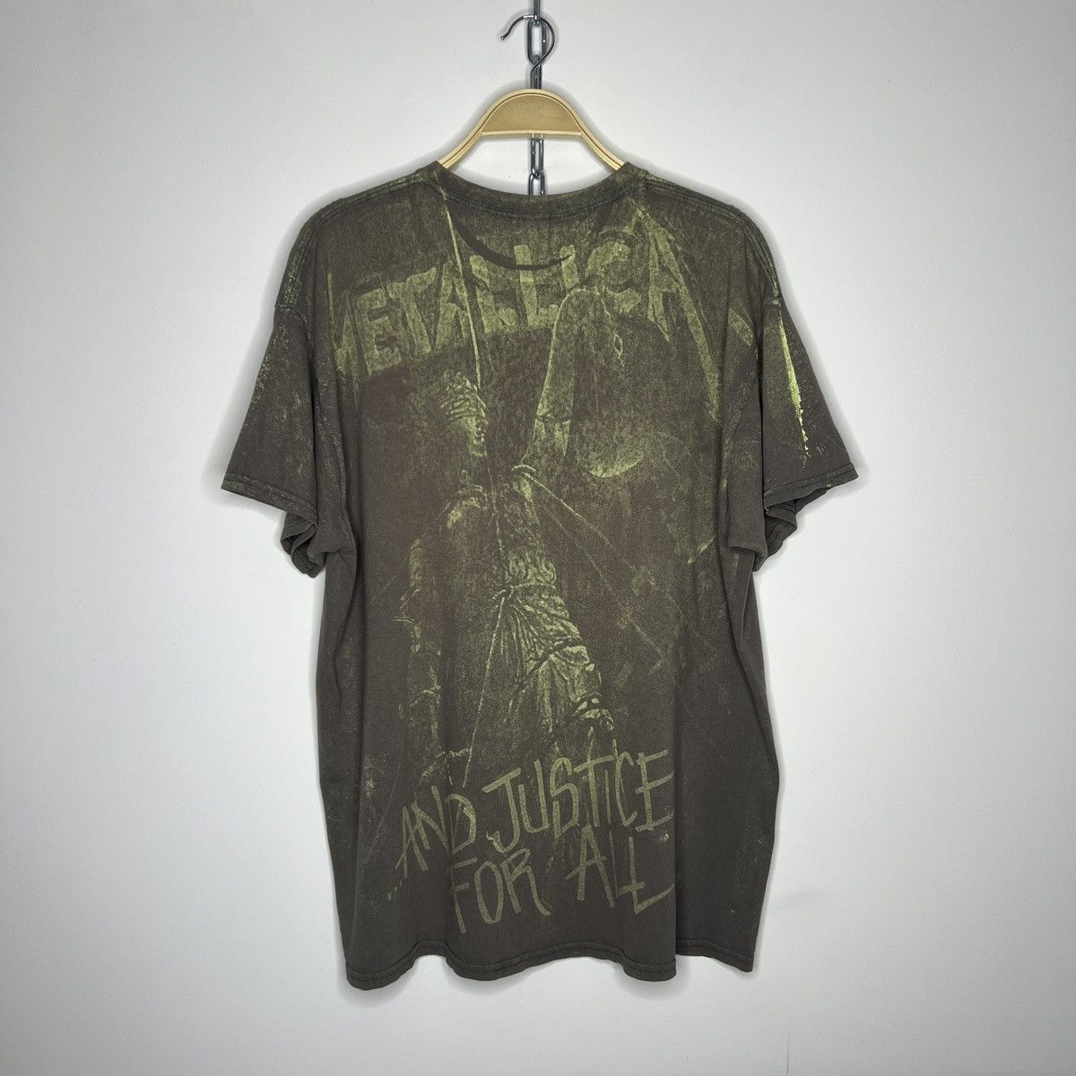 Band Tees × Metallica × Vintage Rare Vintage Metallica And Justice For All Graphic T-shirt Size US L / EU 52-54 / 3 - 6 Thumbnail