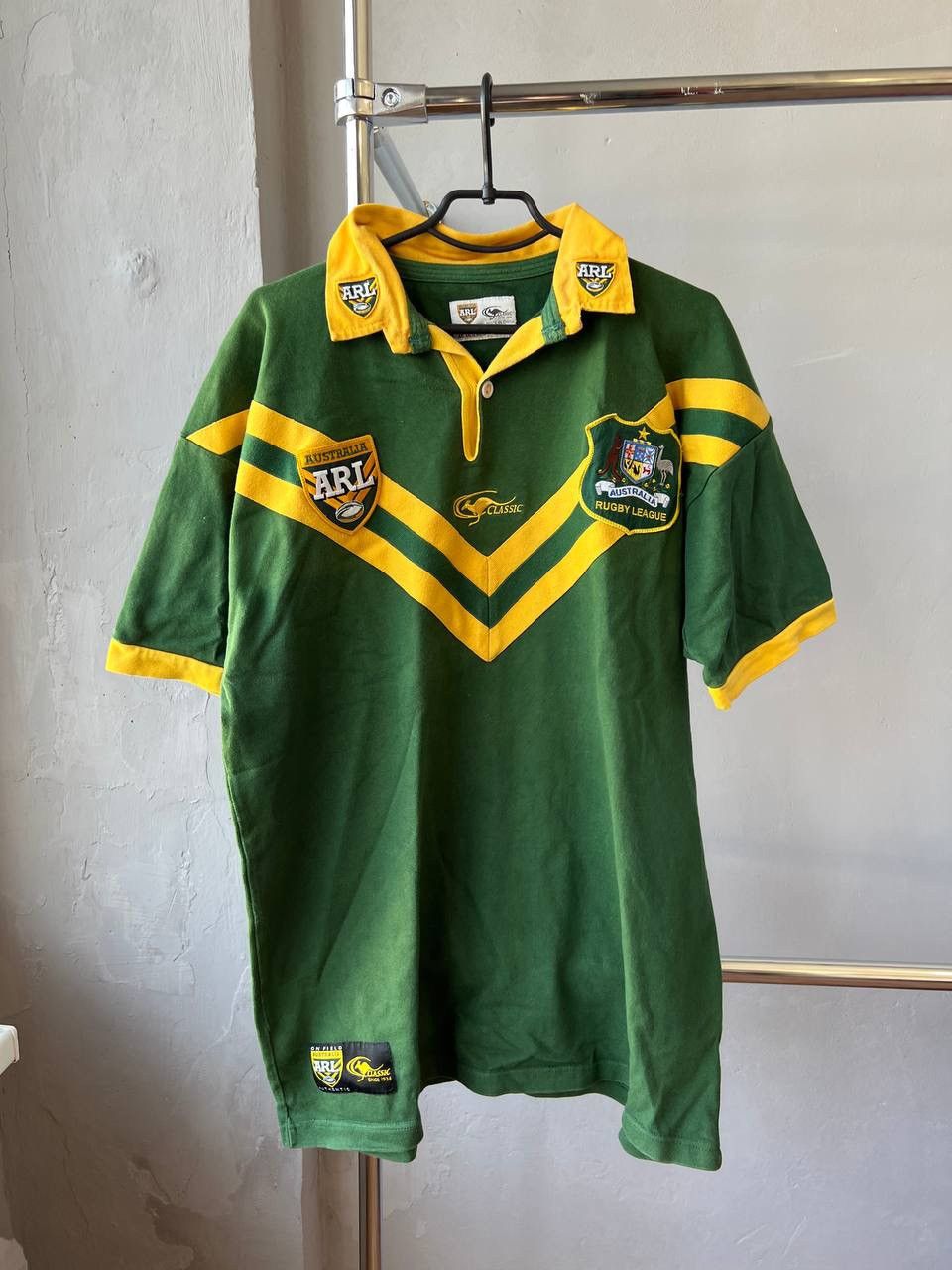 Vintage 2000 RARE AUSTRALIA TEAM RUGBY UNION CLASSIC SHIRT JERSEY Size US XXL / EU 58 / 5 - 2 Thumbnail