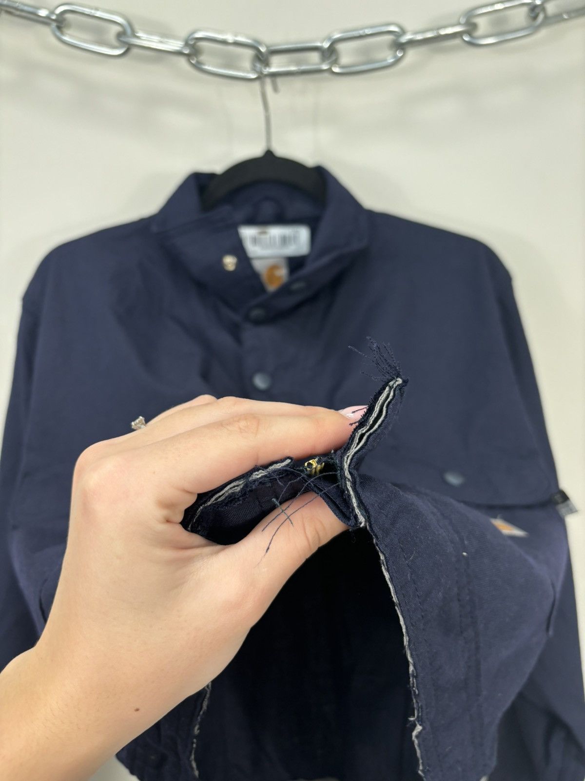 Carhartt Vintage Carhartt Flame Resistant Utility Boxy Cropped Jacket Size US S / EU 44-46 / 1 - 19 Thumbnail