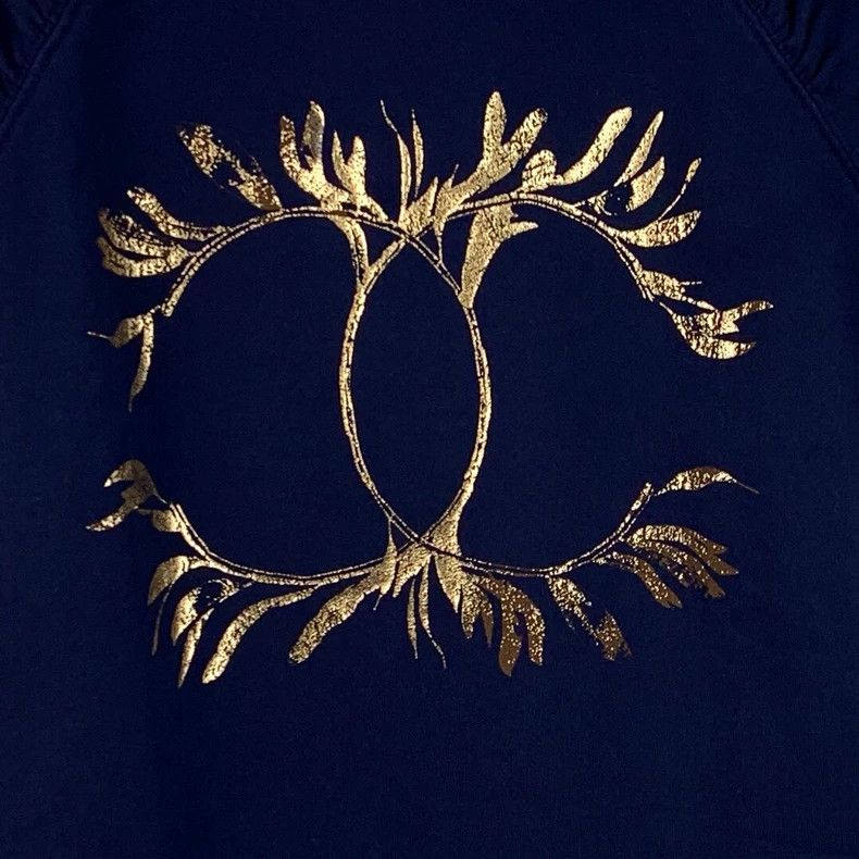 Chanel Chanel Dark blue laurel branch double C cotton round-neck Size S / US 4 / IT 40 - 4 Thumbnail
