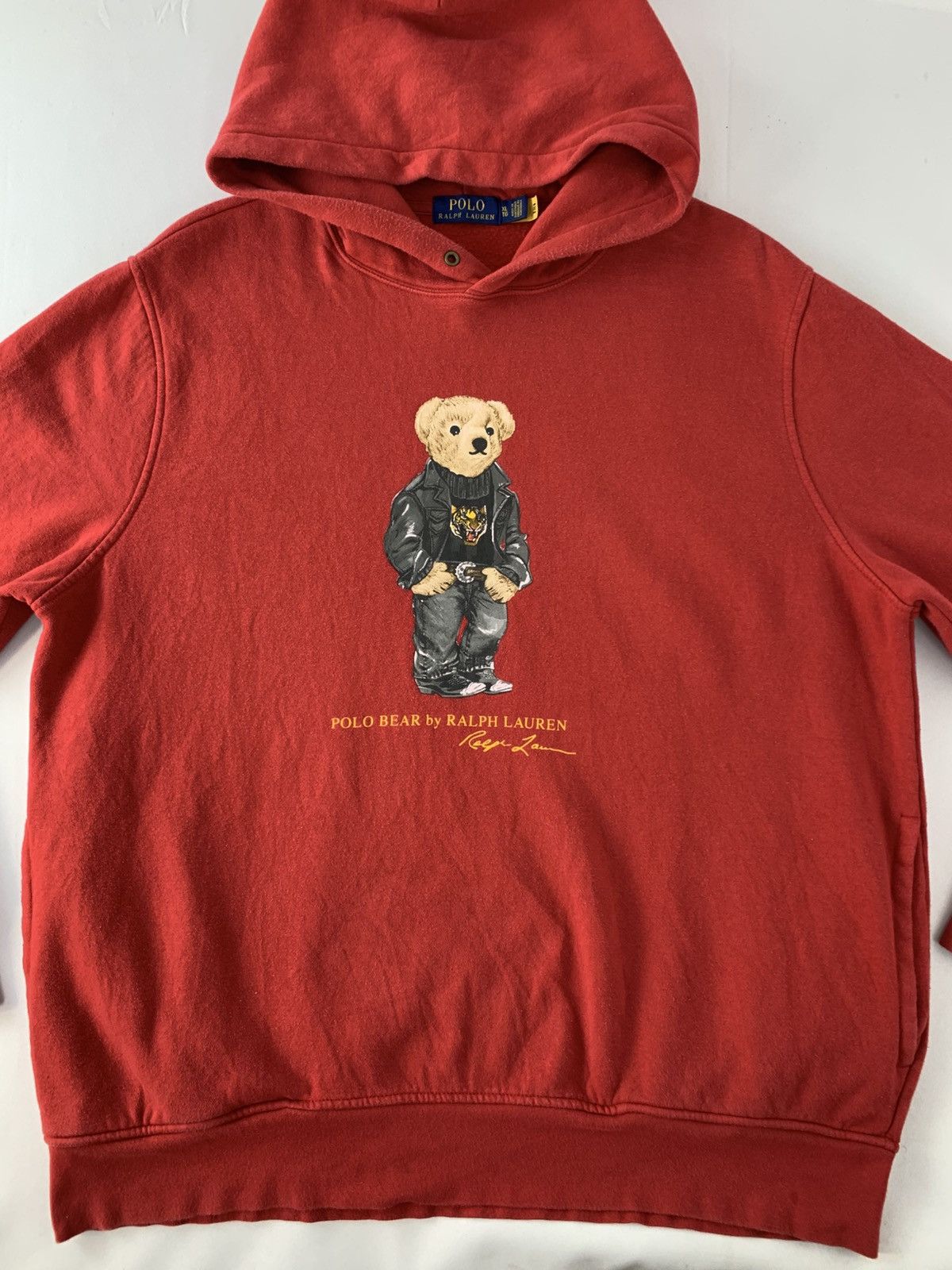 Polo Ralph Lauren Rare Polo Ralph Lauren Polo Bear Smart Streetwear Hoodie Size US XL / EU 56 / 4 - 2 Thumbnail