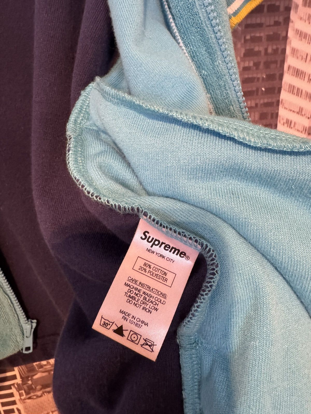 Supreme Supreme Terry S/S Zip Up SS20 Cyan SZ Medium💥 Size US M / EU 48-50 / 2 - 8 Thumbnail