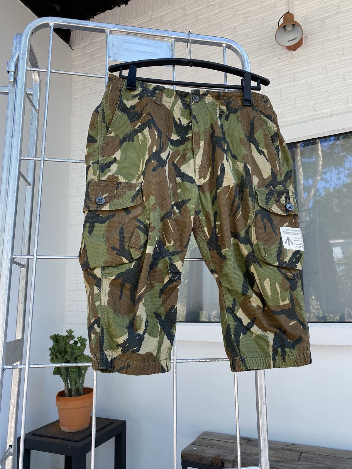 Neighborhood camo long shorts