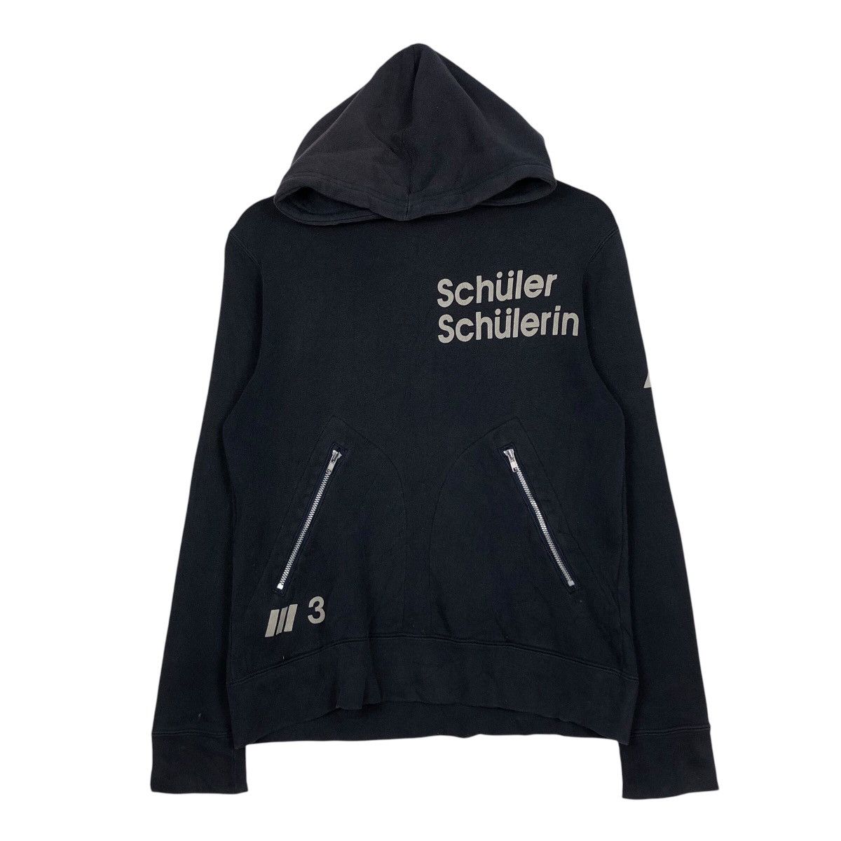Japanese Brand × Vintage 📌Vintage Hoodie Sweatshirt Big Logo Schuler Schulerin Size US M / EU 48-50 / 2 - 2 Thumbnail