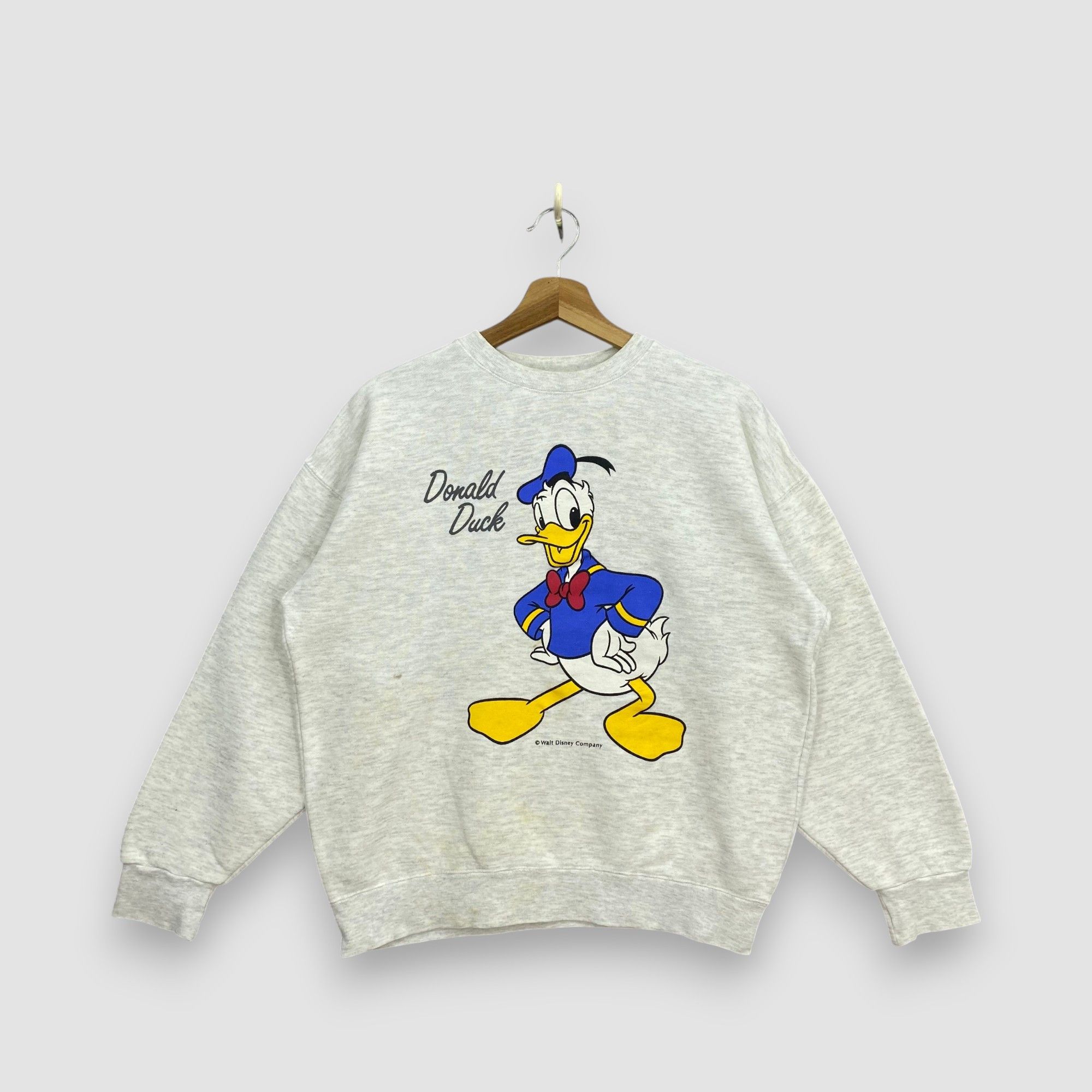 Disney Vintage 90s Disney Donald Duck Sweatshirt Cartoon Pullover Size US L / EU 52-54 / 3 - 1 Thumbnail