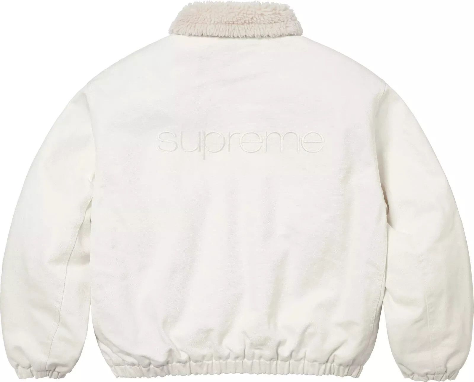 Supreme FW24 Faux Shearling Lined Bomber Jacket Size XL New