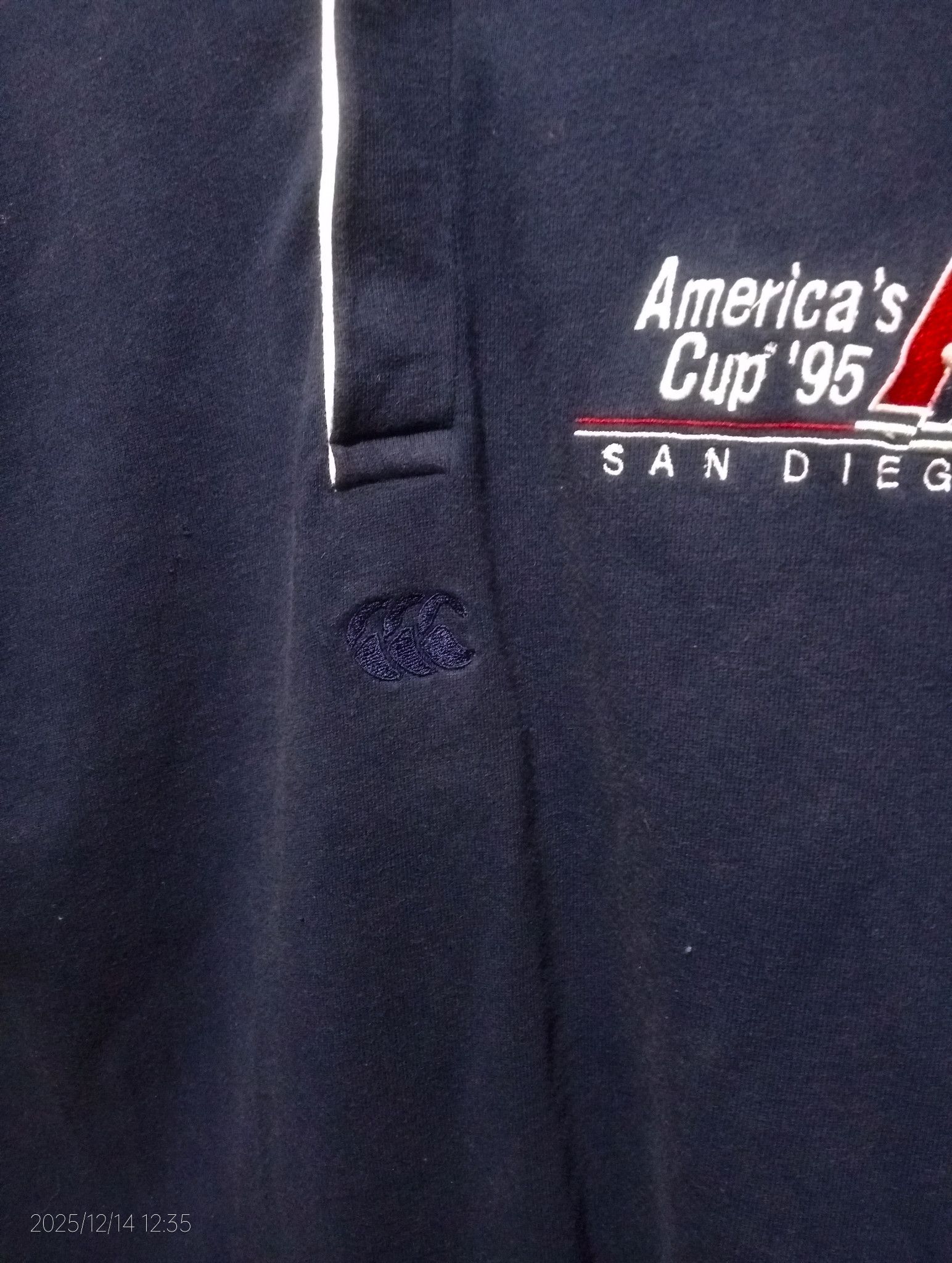 Canterbury of New Zealand Vintage '90s America's Cup '95 San Diego CoNZ Rugby Jersey Size US L / EU 52-54 / 3 - 4 Thumbnail