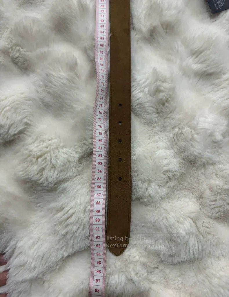 Saint Laurent Paris Saint Laurent Paris size 80 Golden Embossed Logo Belt Size ONE SIZE - 9 Thumbnail