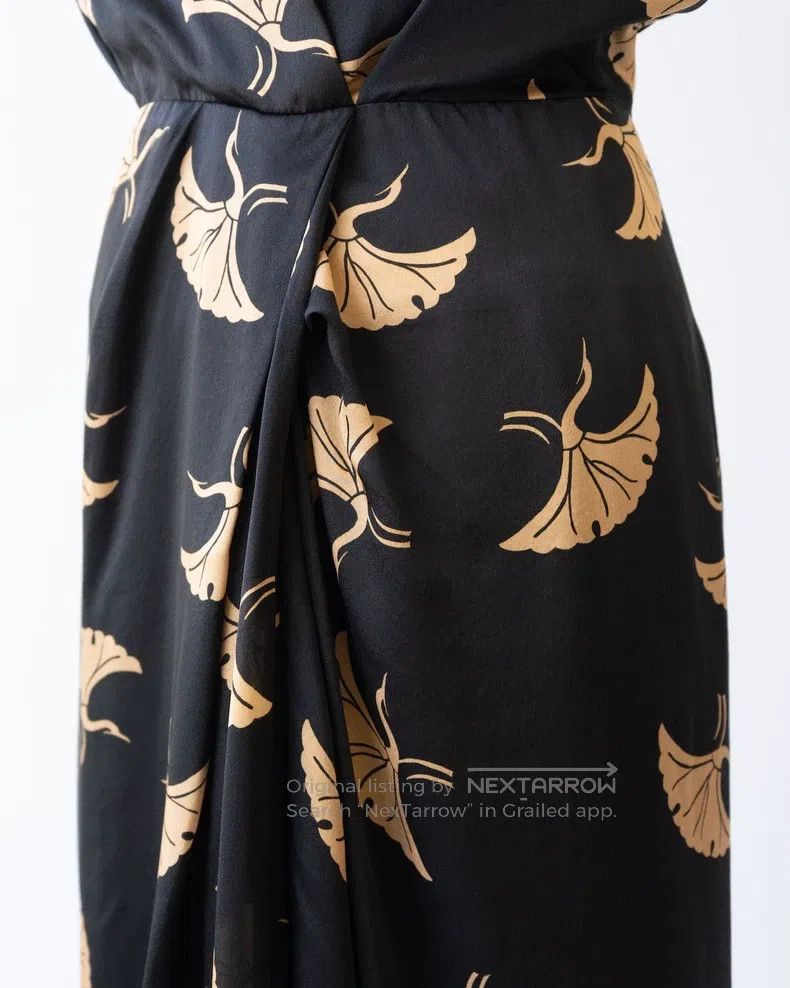 Dries Van Noten Dries Van Noten size:36 Silk Ginkgo Print Sleeveless Dress Size S / US 4 / IT 40 - 6 Thumbnail
