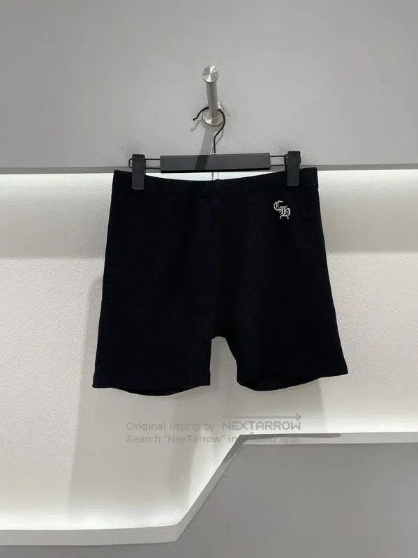 Chrome Hearts Chrome Hearts Black Cotton Embroidered Shorts . Size US 26 / EU 42 - 1 Thumbnail