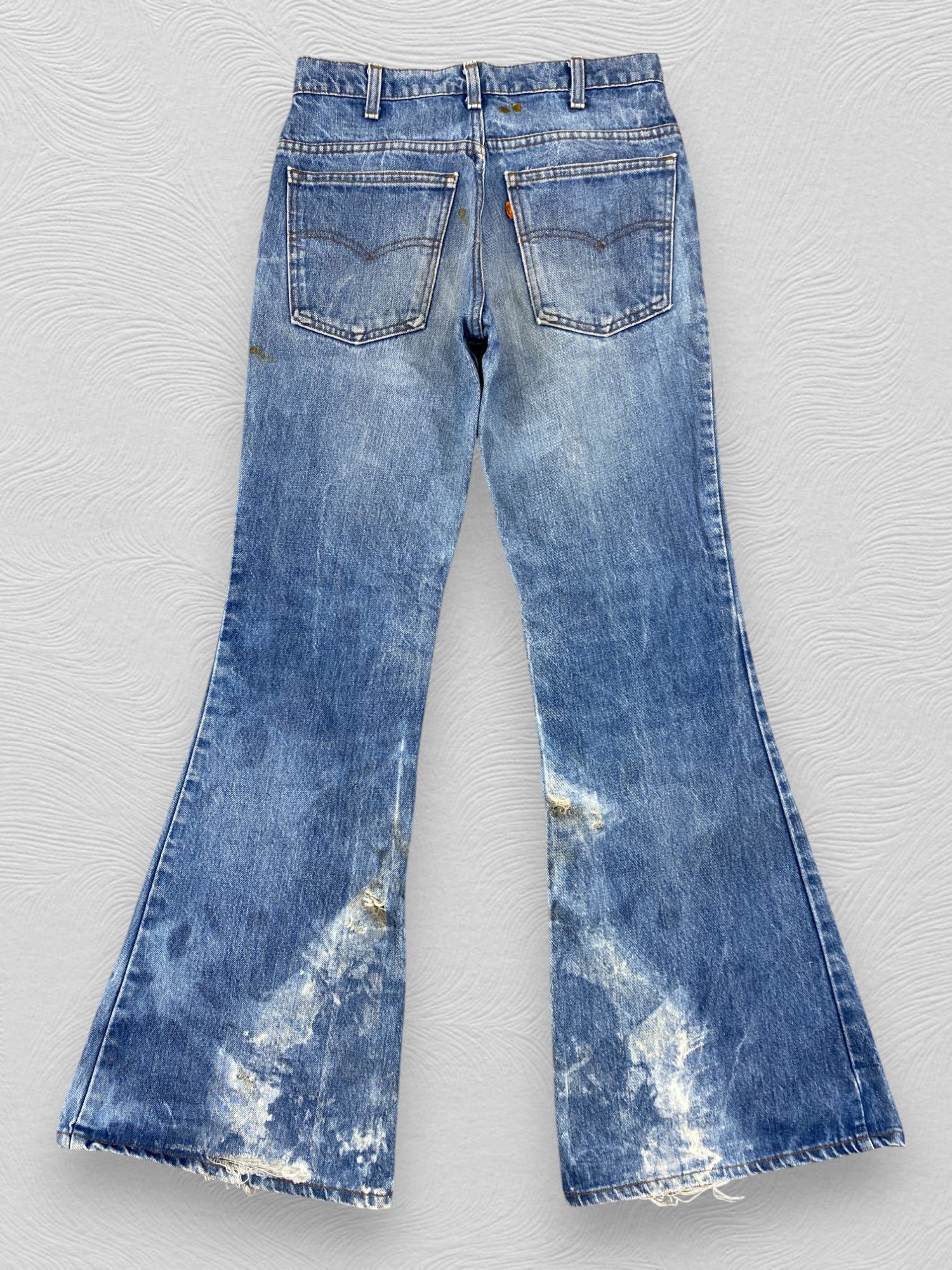 Levi's 80's Distressed Mudwash Vintage Levi's 646 Flare Orange Tab Size US 29 - 2 Thumbnail