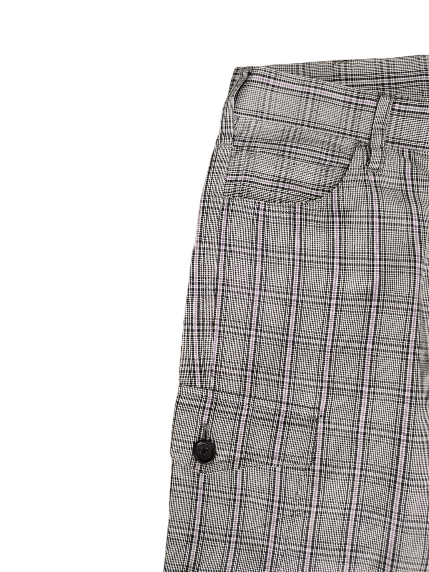If Six Was Nine Boycott Checkered Plaid Cargo Pants Size US 31 - 5 Thumbnail