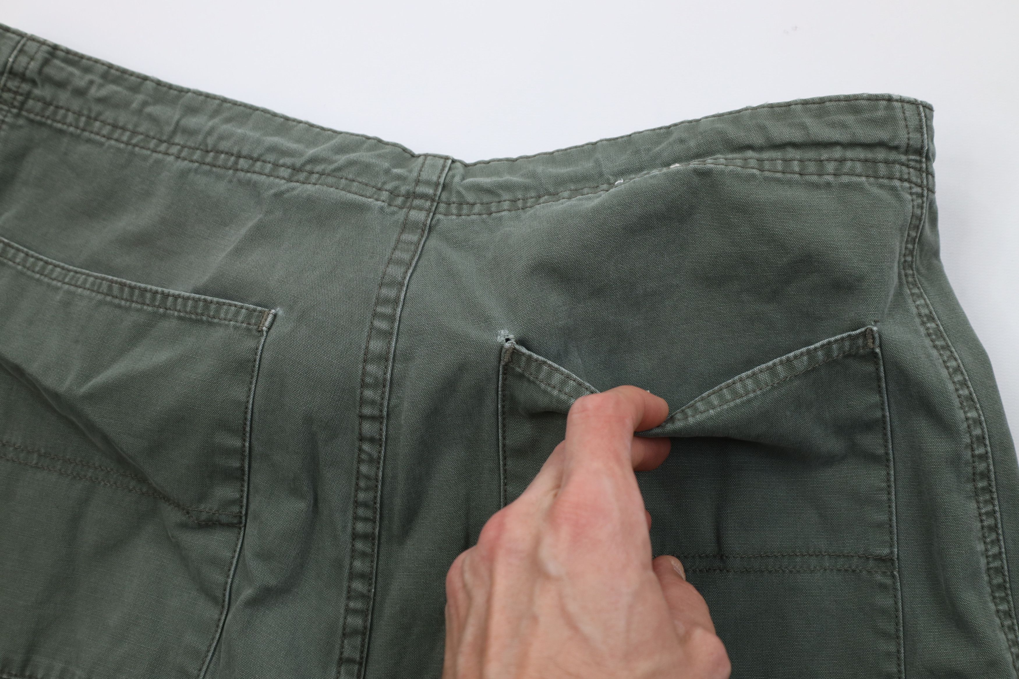Vintage Vintage 90s Y2K Streetwear Fit Cargo Shorts Green Cotton Size US 36 / EU 52 - 12 Thumbnail