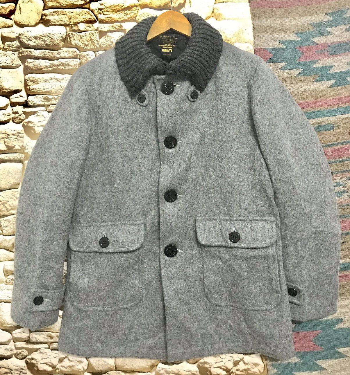 Vintage Gerald & Stewart Fidelity Wool Army Jacket Size US XL / EU 56 / 4 - 1 Thumbnail