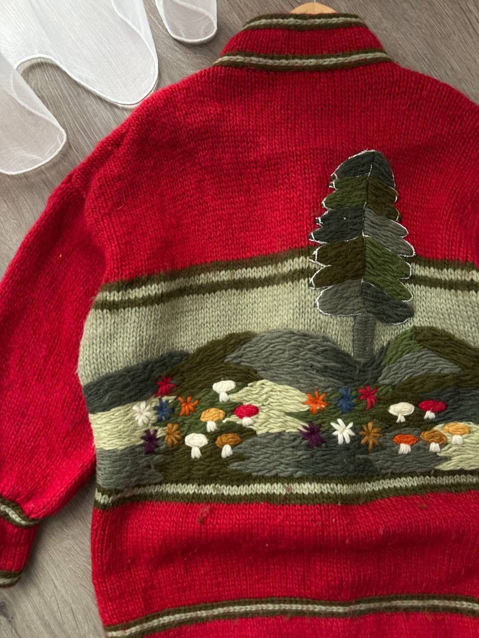 Japanese Brand × Vintage Vintage Dobsina Hand Knitted Icelandic Wool Cardigan Size US M / EU 48-50 / 2 - 18 Thumbnail