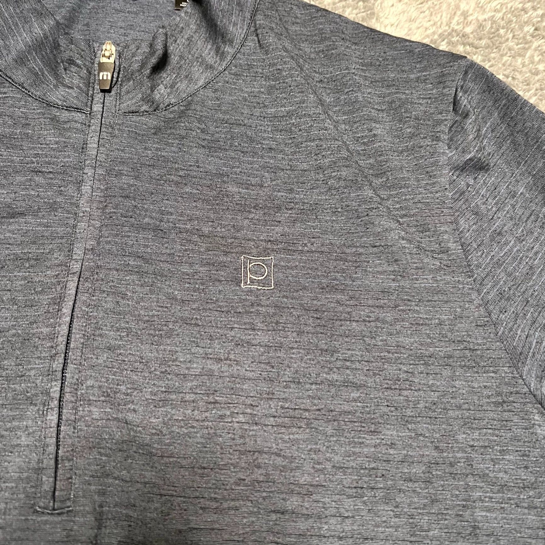 TravisMathew Travis Mathew Shirt Mens Large Blue Quarter Zip Golf Long Sleeve Performance Shirt Mens Large Blue Quarter Zip Golf Long Sleeve Performance Size US L / EU 52-54 / 3 - 3 Thumbnail