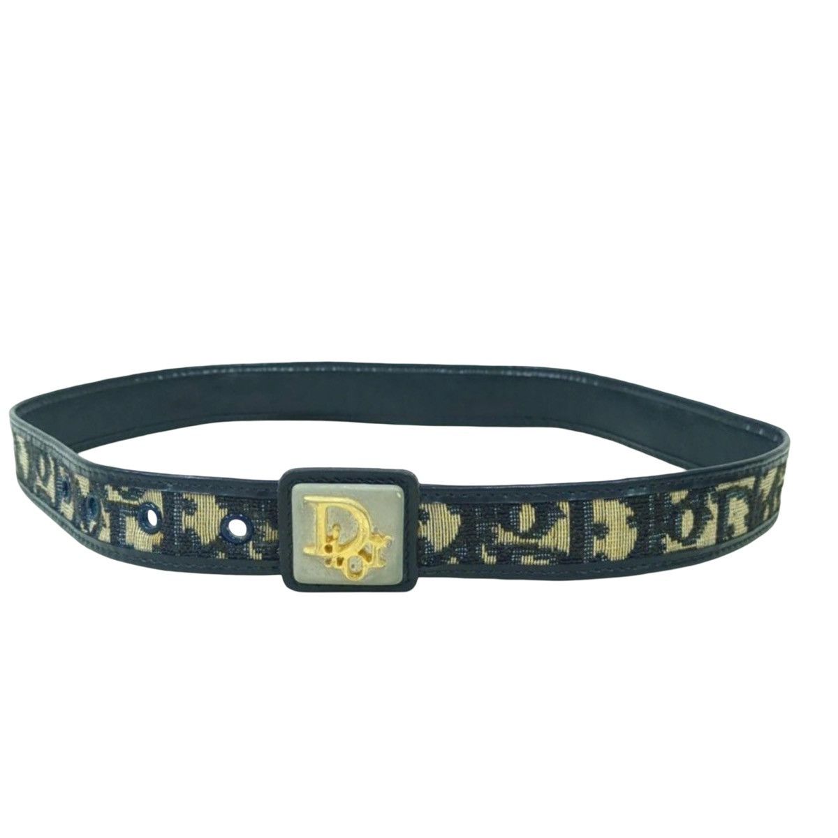 Dior Dior 'CD' Buckle Oblique Trotter Monogram Leather Belt | Grailed