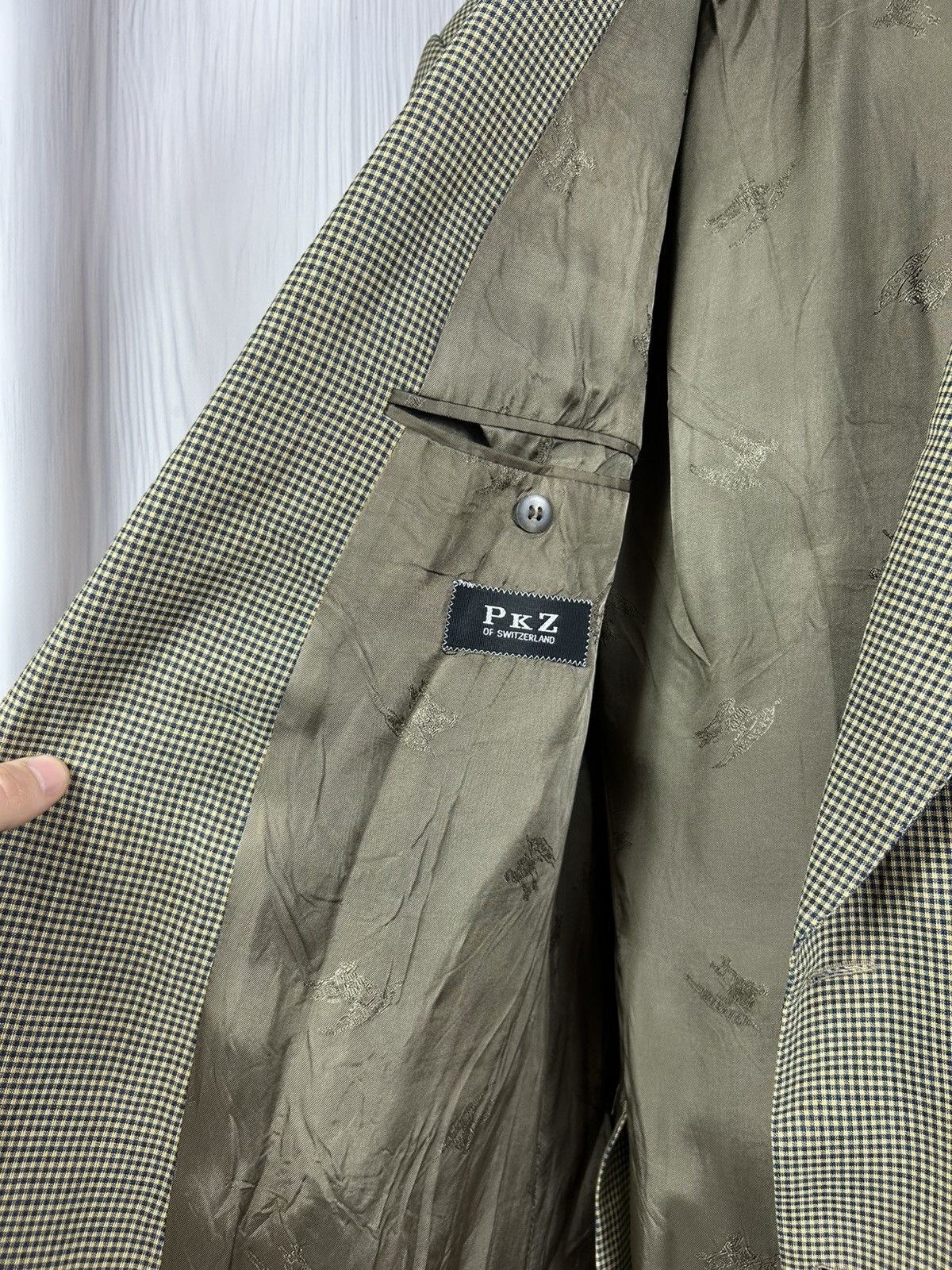 Burberry Vintage Burberrys Check Blazer Jacket Size 56 Made Germany Size 46R - 9 Thumbnail