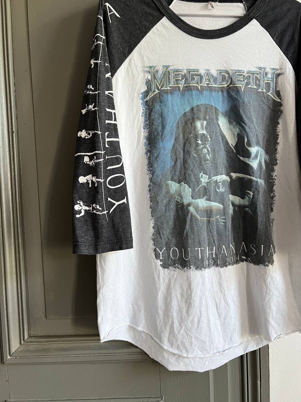 Band Tees × Megadeth Megadeath Youthanasia 2014 3/4 Sleeve T-Shirt Band Tee Size US M / EU 48-50 / 2 - 6 Thumbnail