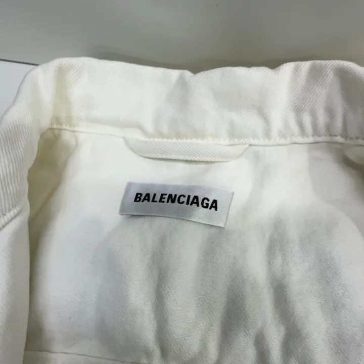 Balenciaga Balenciaga Logo Stone-washed Denim Jacket 0079-2507 Size US L / EU 52-54 / 3 - 5 Thumbnail