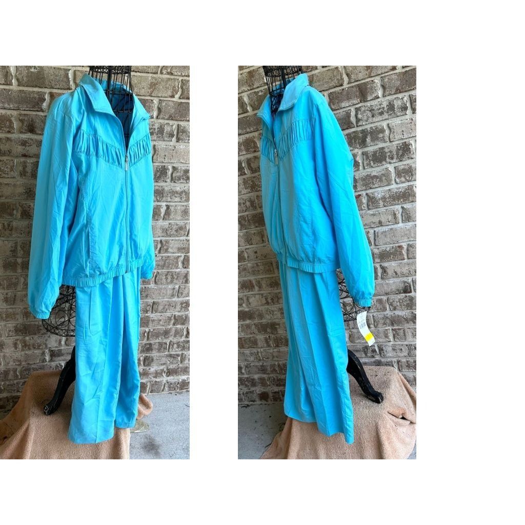 Vintage NWT Vintage 80s Koret Sport Tracksuit Medium Blue Size M / US 6-8 / IT 42-44 - 3 Thumbnail