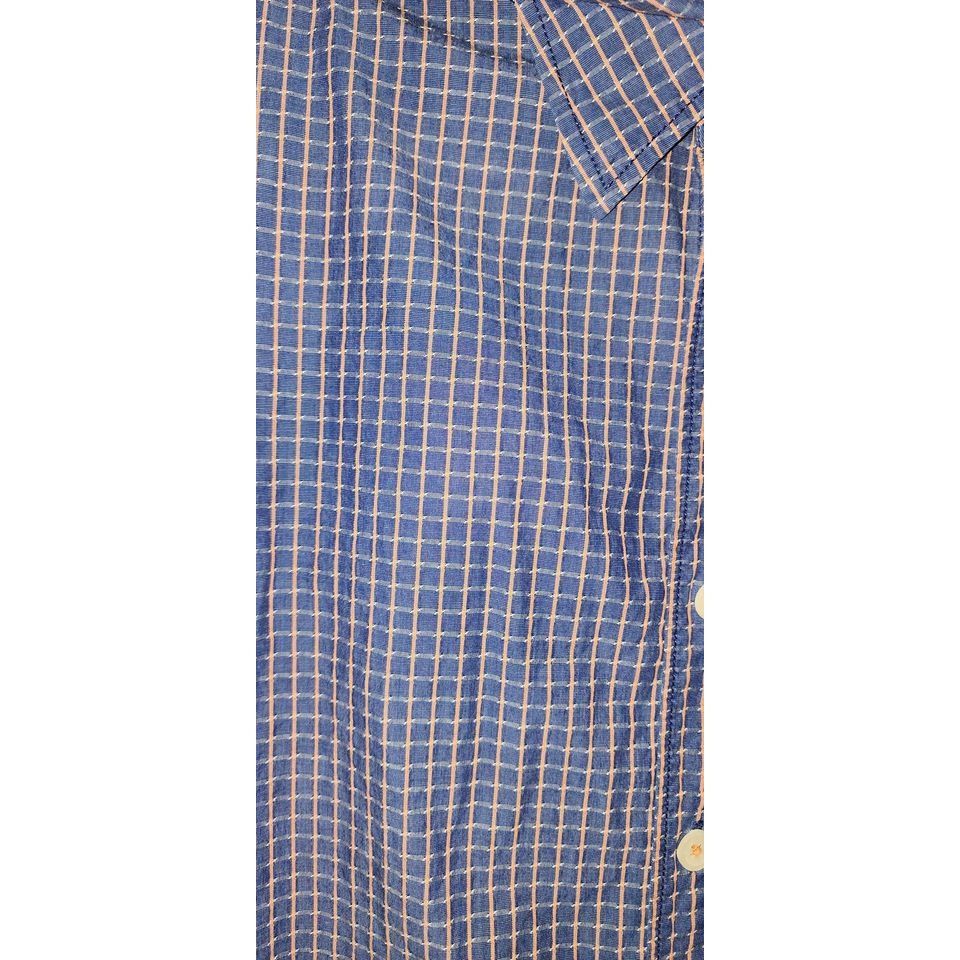 Tommy Bahama Tommy Bahama Navy Mens Medium Long Sleeve Button Down Textur Size US M / EU 48-50 / 2 - 3 Thumbnail