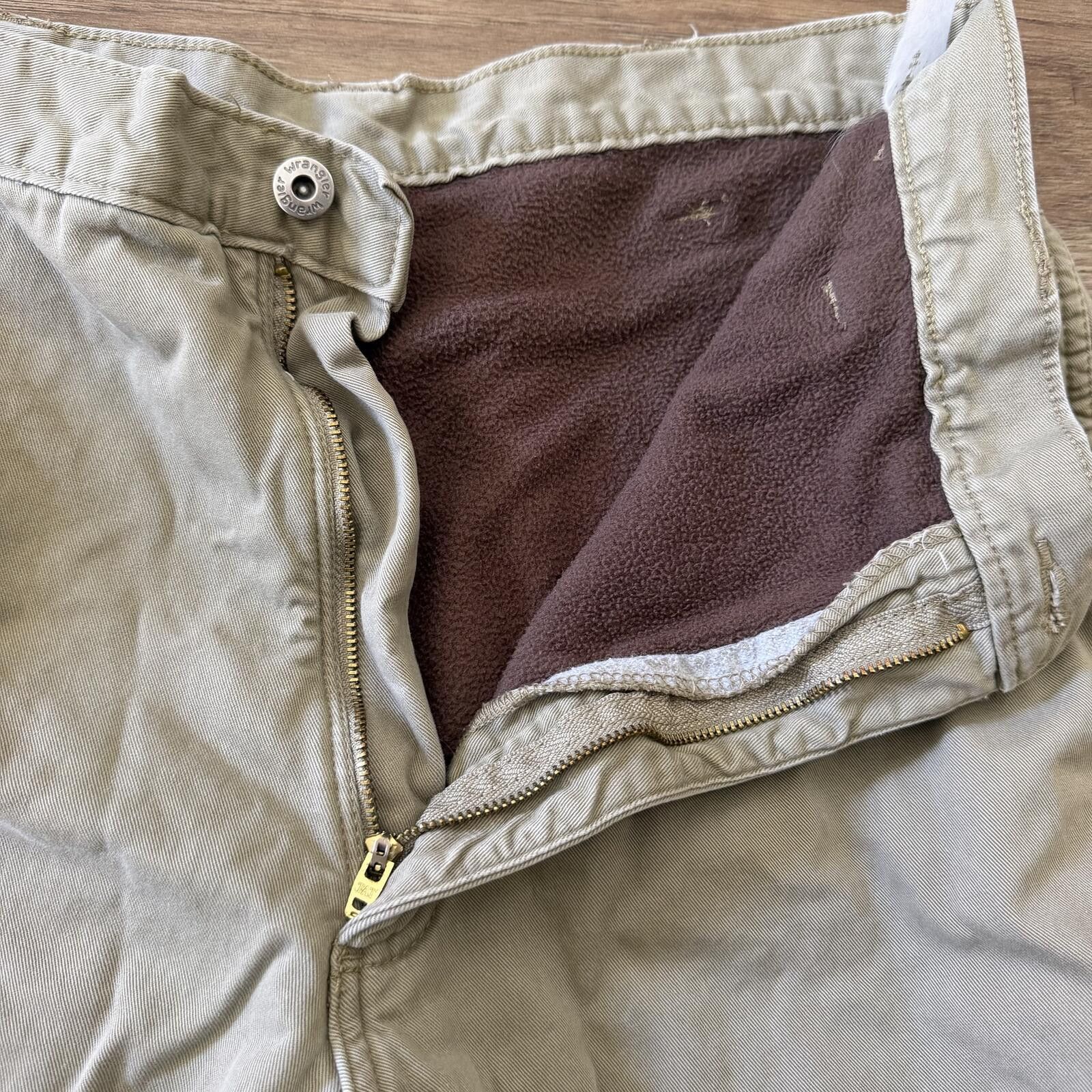 Wrangler Vintage Y2K 90s Wrangler Cargo Fleece Lined Pants Size US 34 / EU 50 - 4 Thumbnail