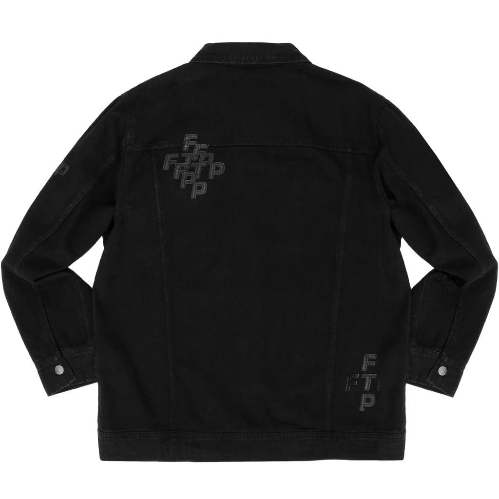 Fuck The Population FTP Cross Logo Denim Trucker Jacket Size US M / EU 48-50 / 2 - 2 Thumbnail