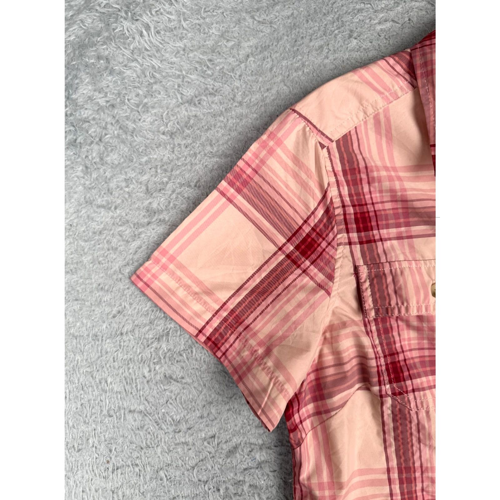 Eddie Bauer Eddie Bauer Shirt Women Small Pink Plaid Button Up Vented Fish Angler Women Size S / US 4 / IT 40 - 3 Thumbnail