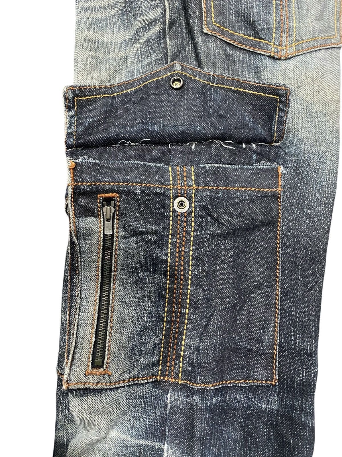 Japanese Brand Rare SCHLUSSEL Skinny Cargo Pant Size US 31 - 11 Thumbnail