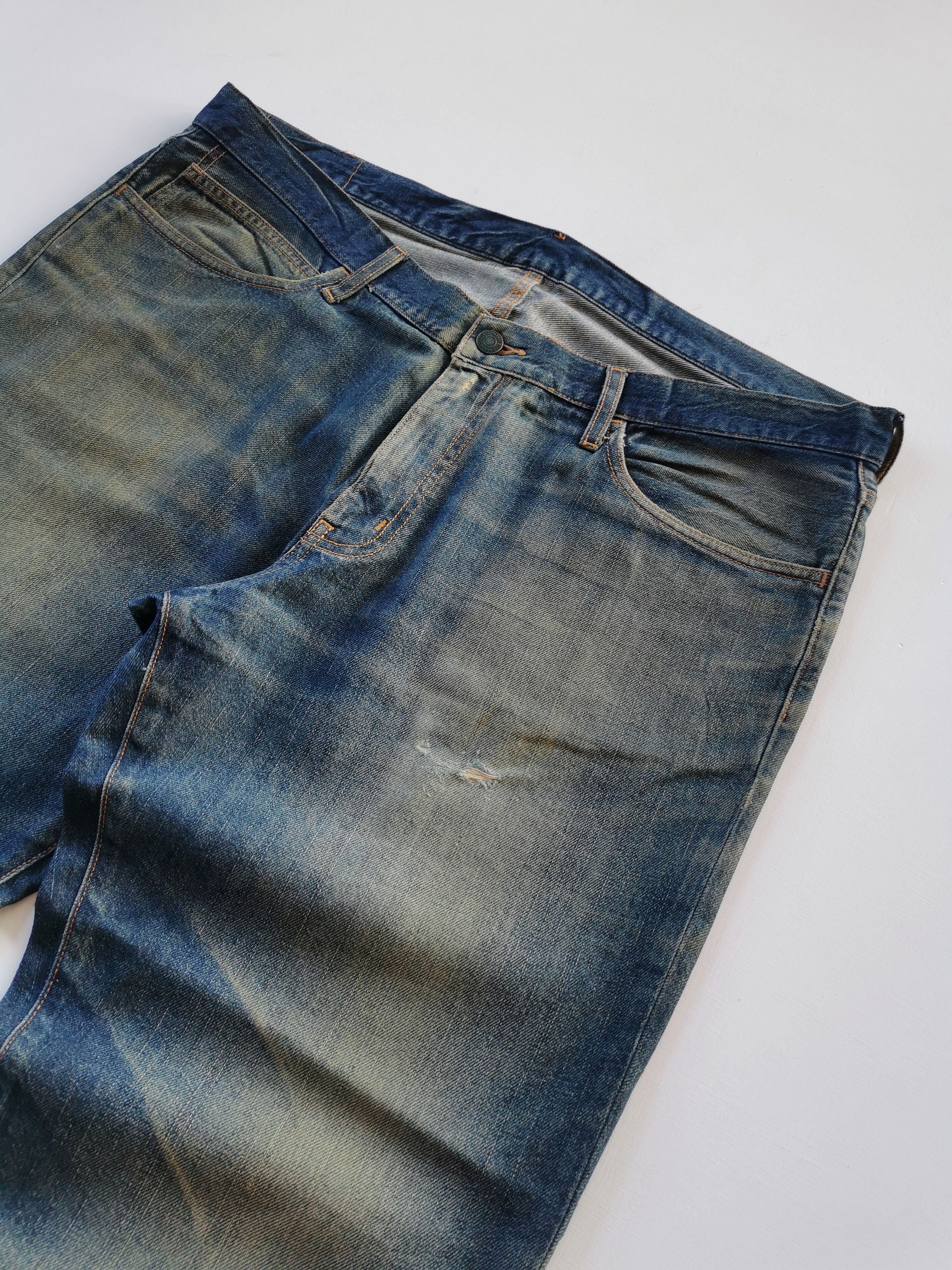Le Grande Bleu (L.G.B.) Vintage Mudwash United Palette Jeans Size US 39 - 8 Thumbnail