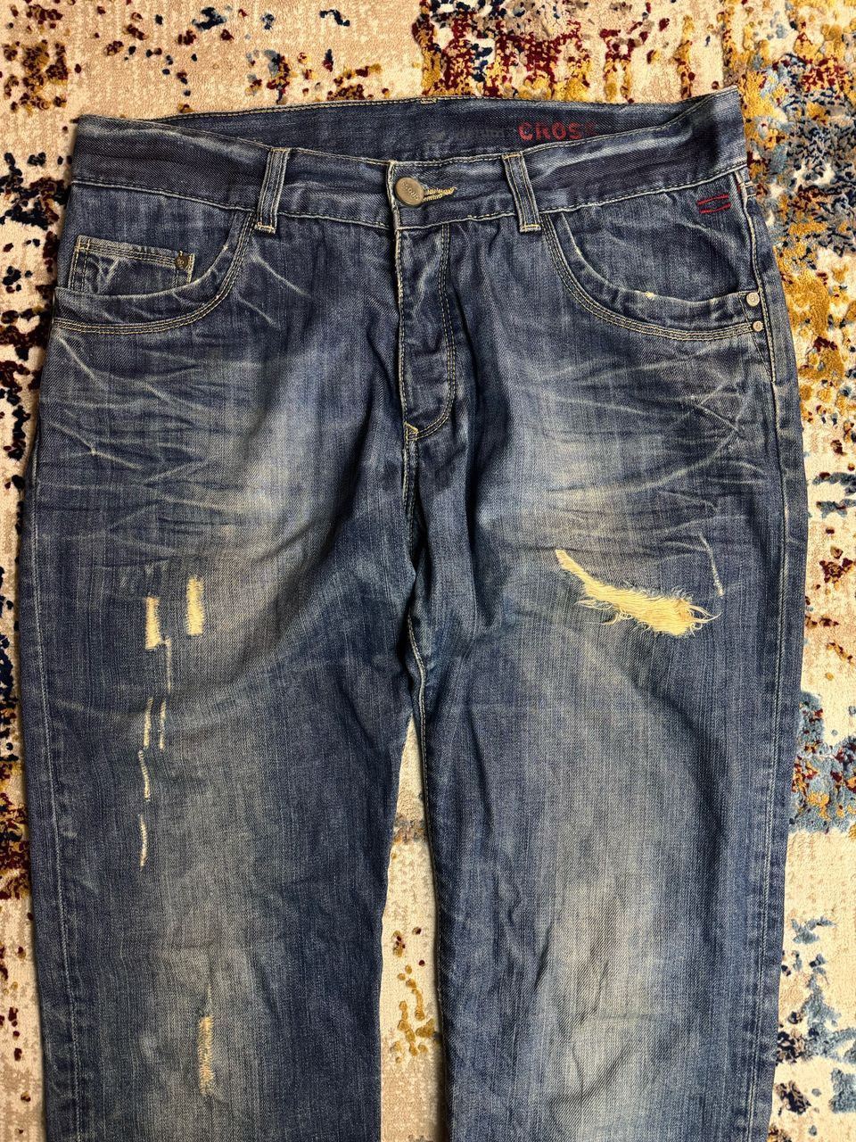 Japanese Brand × Vintage Vintage Cross jeanswear faded distressed denim Size US 32 / EU 48 - 5 Thumbnail
