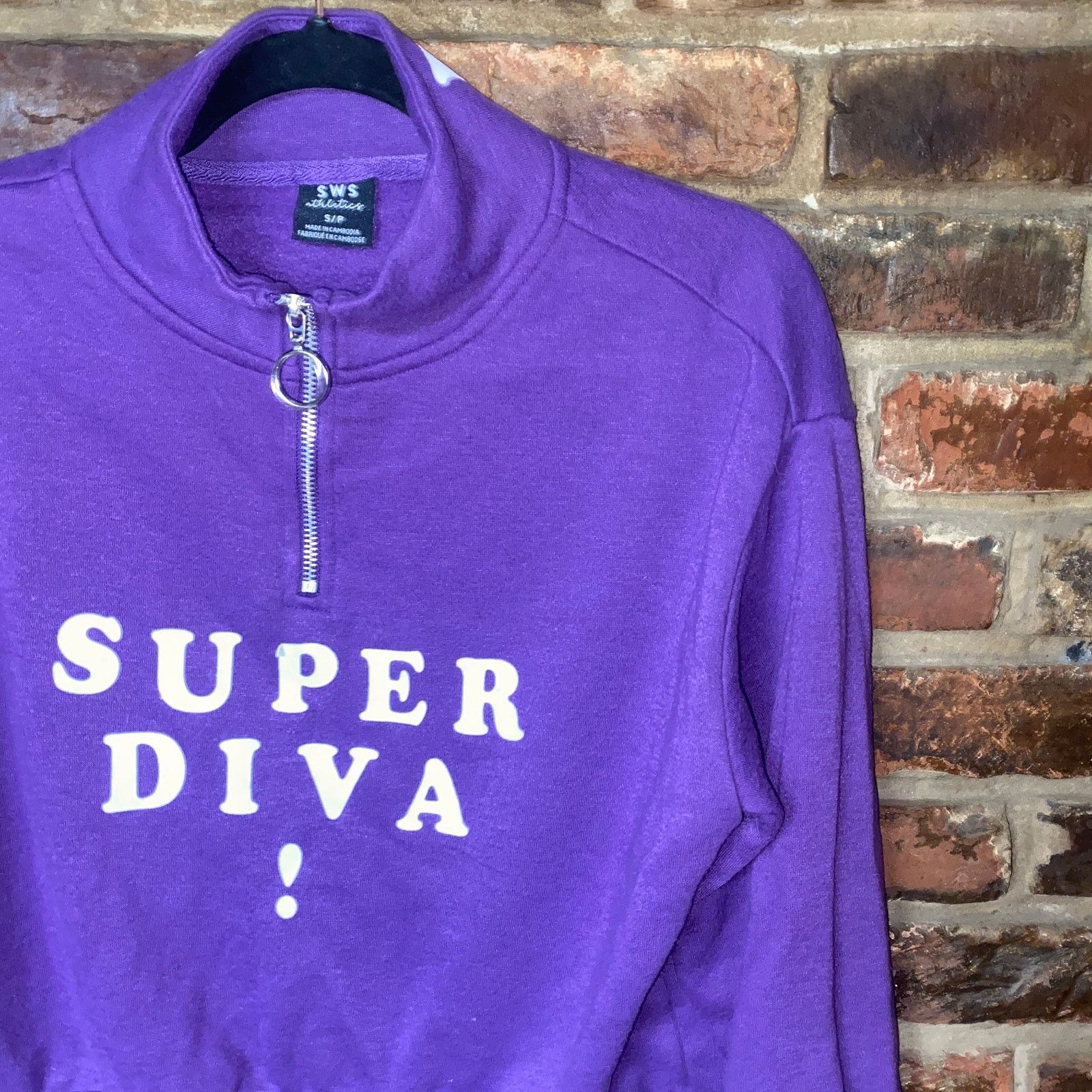 Other SWS Athletics Purple Super Diva Quarter Zip Sweatshirt Small Size S / US 4 / IT 40 - 2 Thumbnail