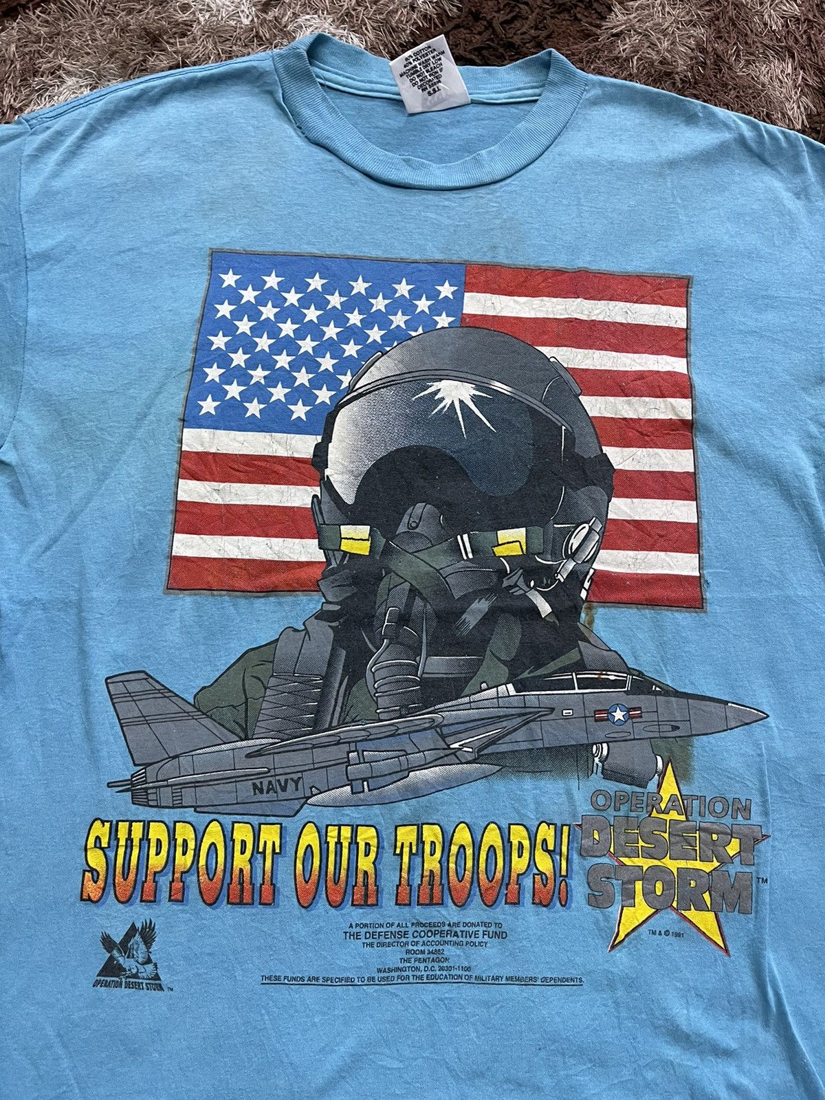 Vintage VINTAGE 90S OPERATION DESERT STORM TEE VERY RARE Size US L / EU 52-54 / 3 - 2 Thumbnail