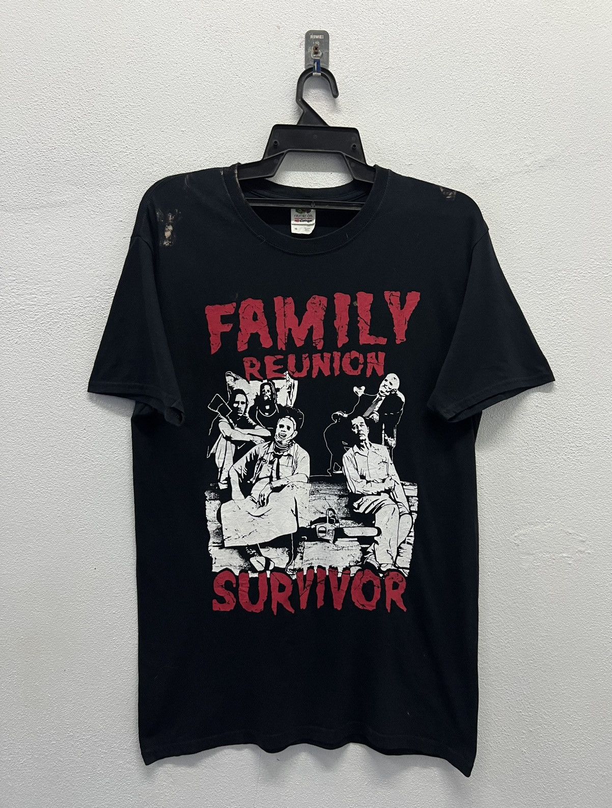 Fruit Of The Loom × Vintage FRUIT OF THELOOM TEXAS CHAINSAW FAMILY REUNIONSURVIVOR SHIRT Size US M / EU 48-50 / 2 - 1 Thumbnail