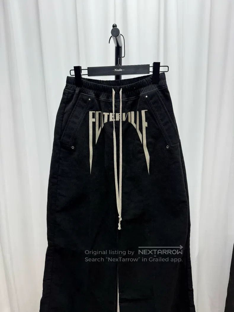 Rick Owens RICK OWENS Embroidered Flared Trousers Size US 28 / EU 44 - 2 Thumbnail