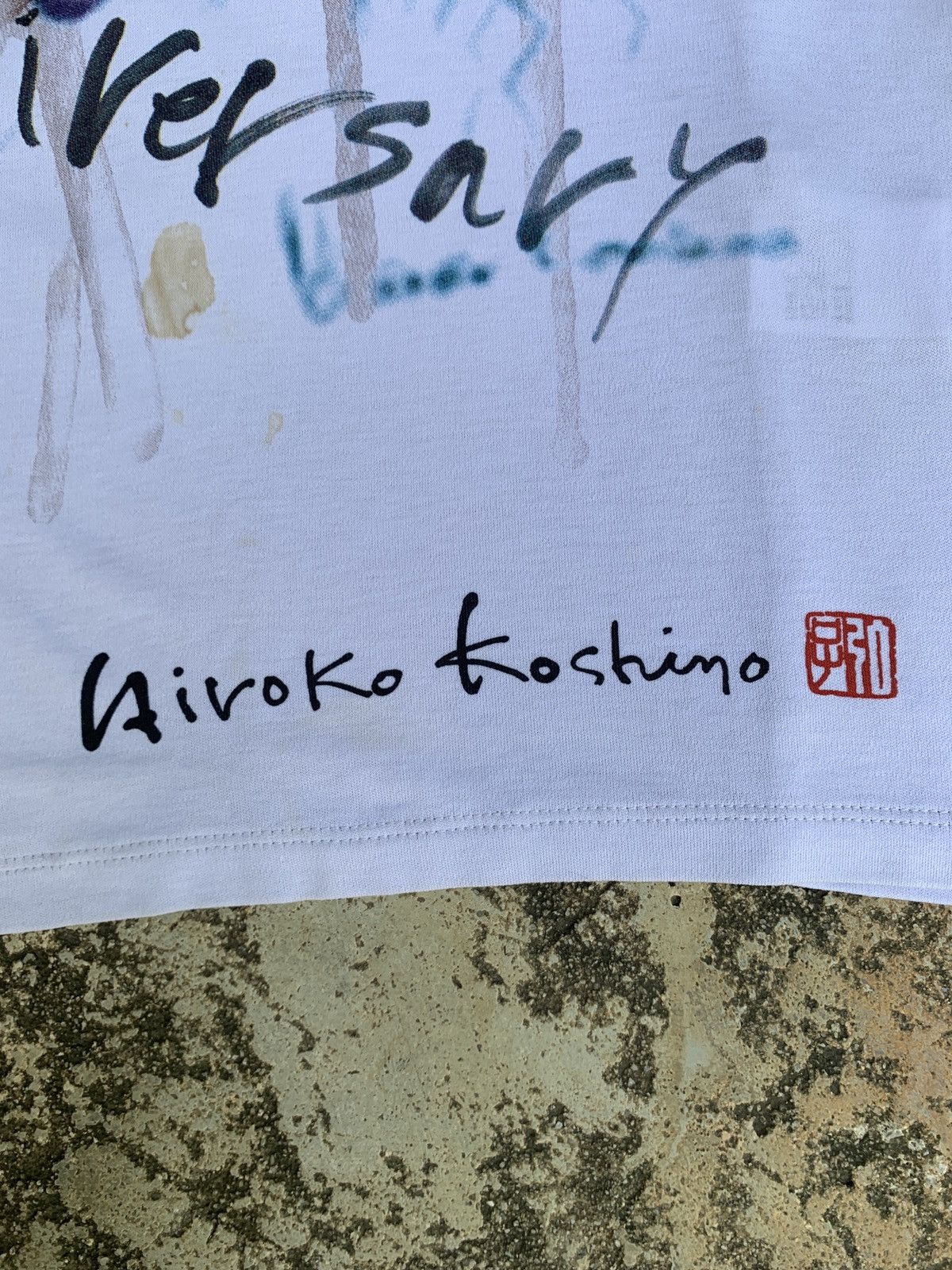 Hiroko Koshino Homme × Japanese Brand y2k Hiroko Koshino Anniversary Drip Blurred Graphic Top Size M / US 6-8 / IT 42-44 - 4 Thumbnail