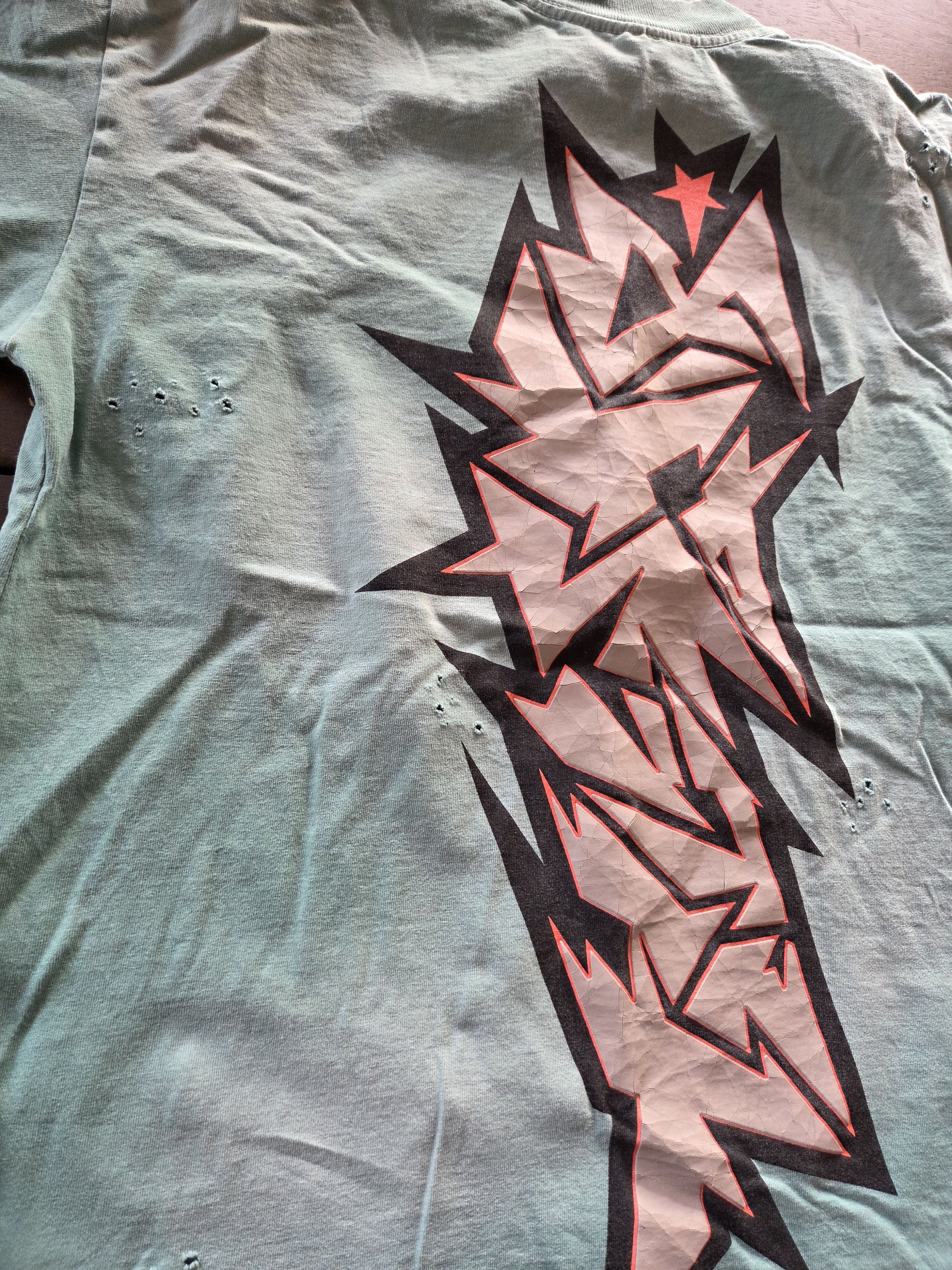 HELLSTAR Unreleased Hellstar Turquoise cracked print Capsule 10 shirt Size US S / EU 44-46 / 1 - 19 Thumbnail